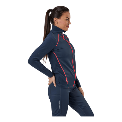 Kari Full Zip Shirt Fleece Blue
