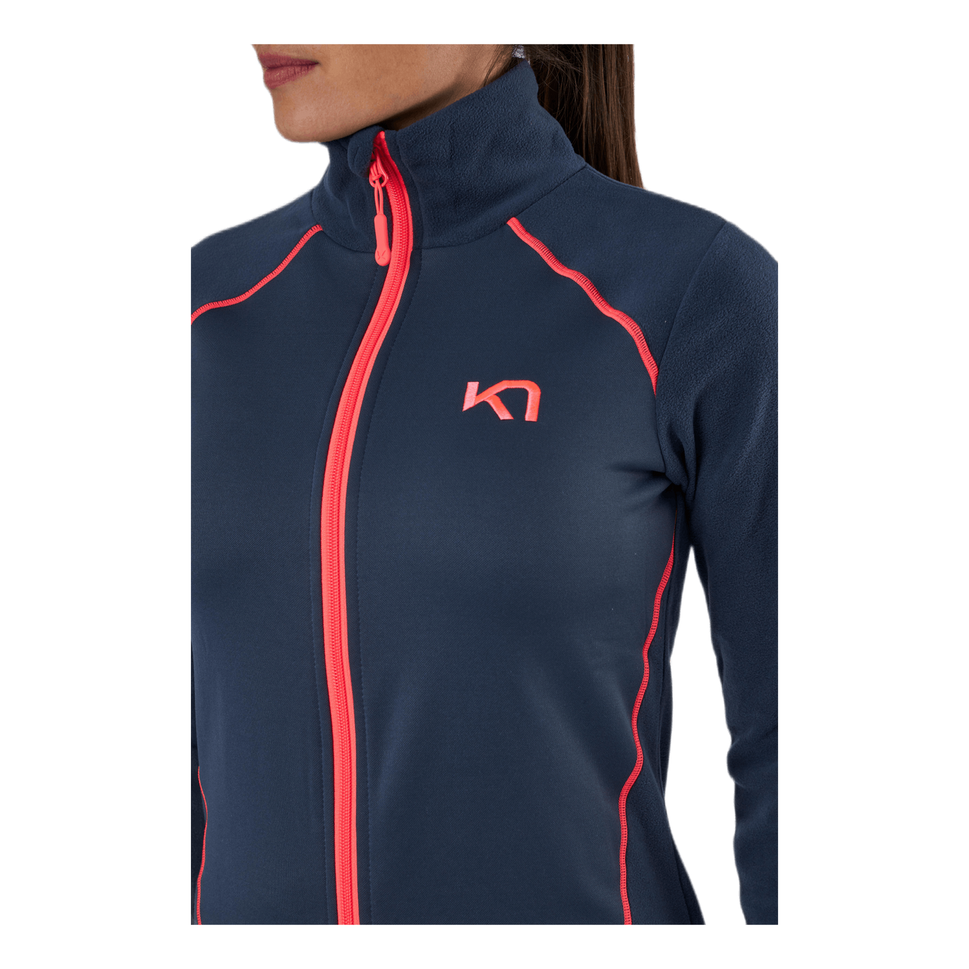Kari Full Zip Shirt Fleece Blue