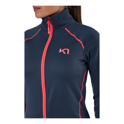 Kari Full Zip Shirt Fleece Blue