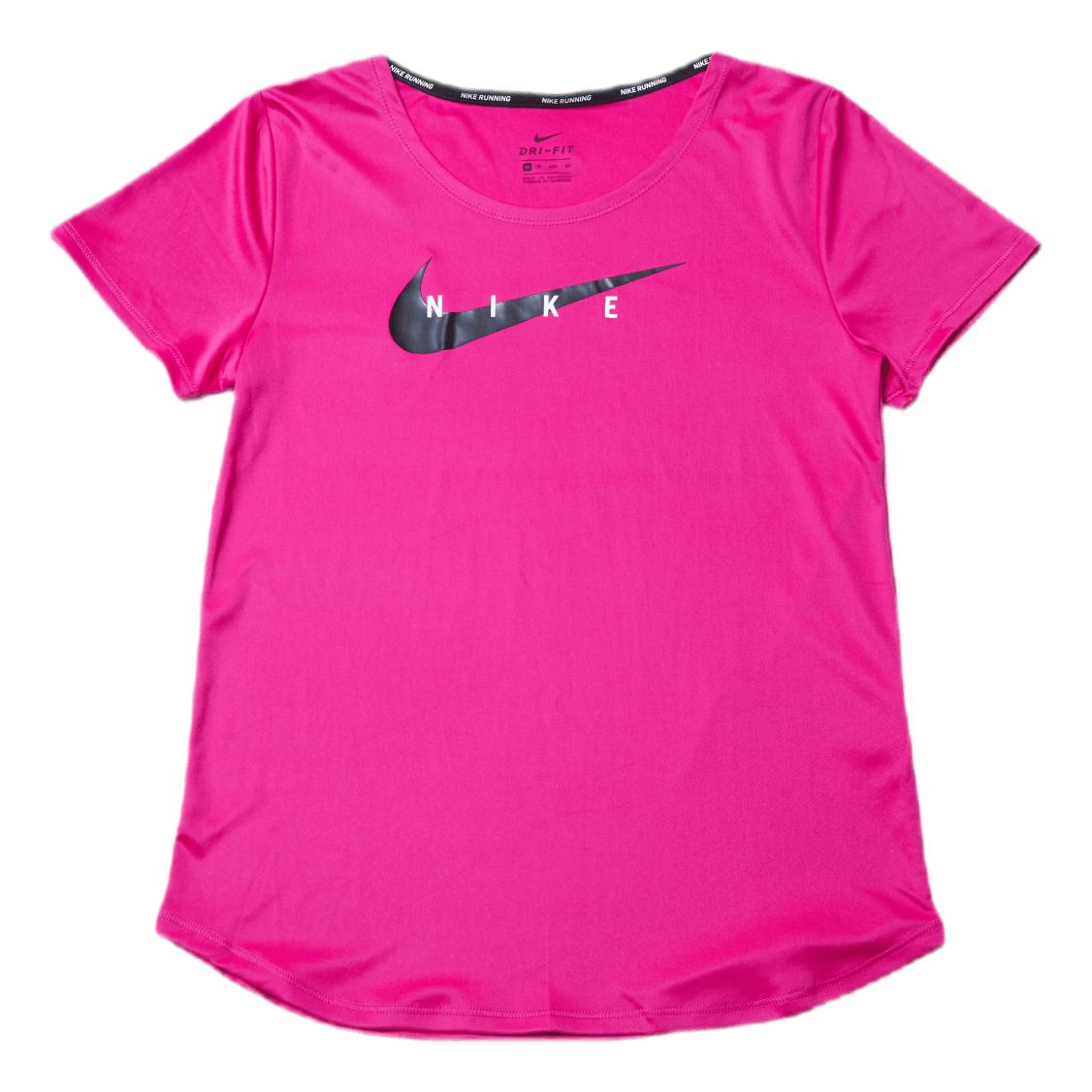 Swoosh Run Top SS Silver/Red