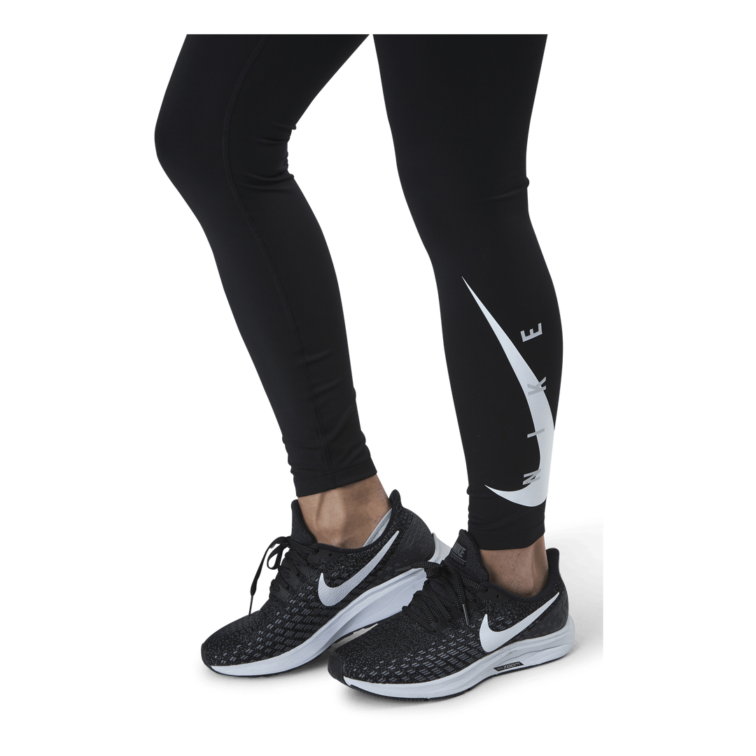 Swoosh Run Tight 7/8 Black/Silver Nike – - Main Image
