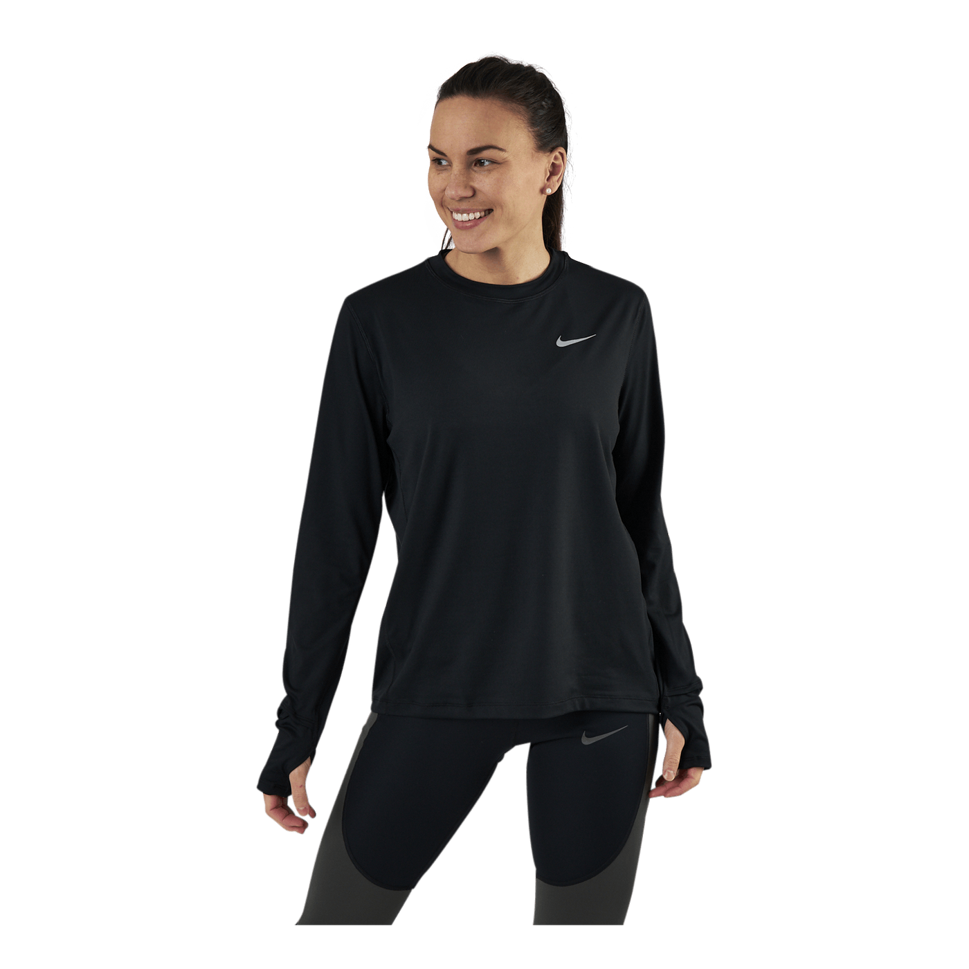 Dri-FIT Element Women's Running Crew BLACK/REFLECTIVE SILV