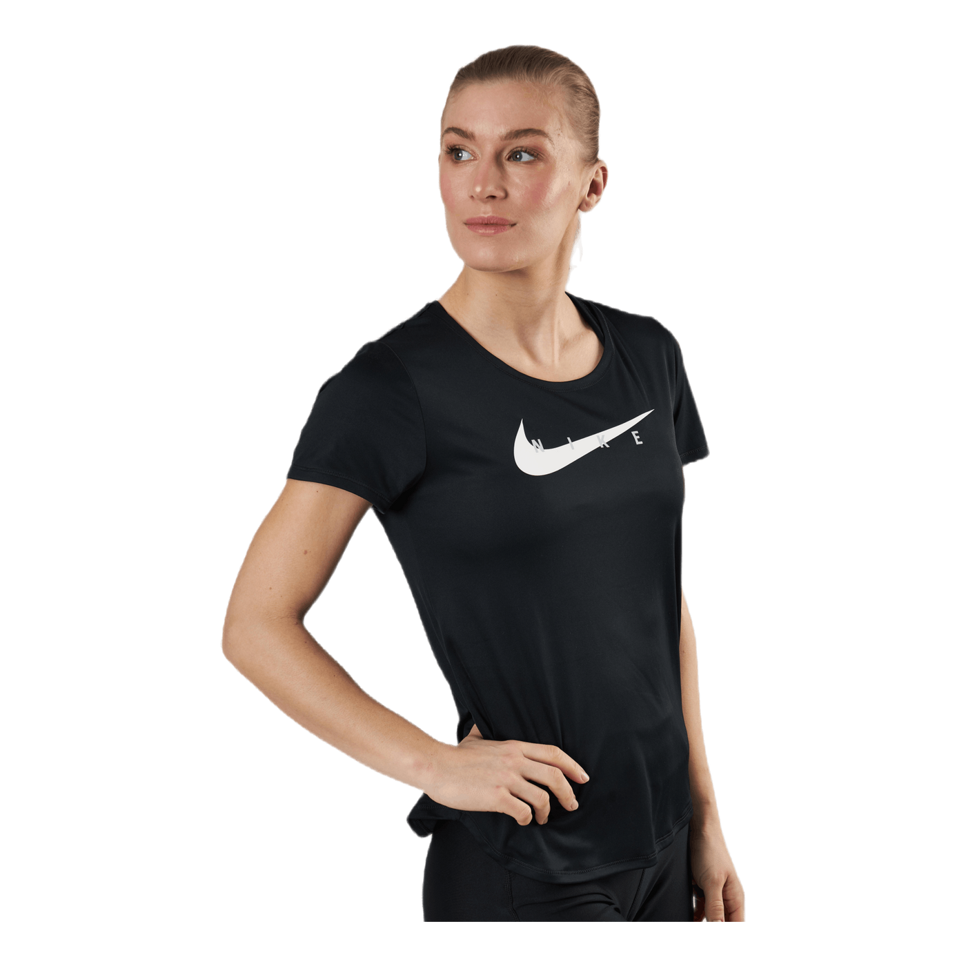 Swoosh Run Top SS Black/Silver