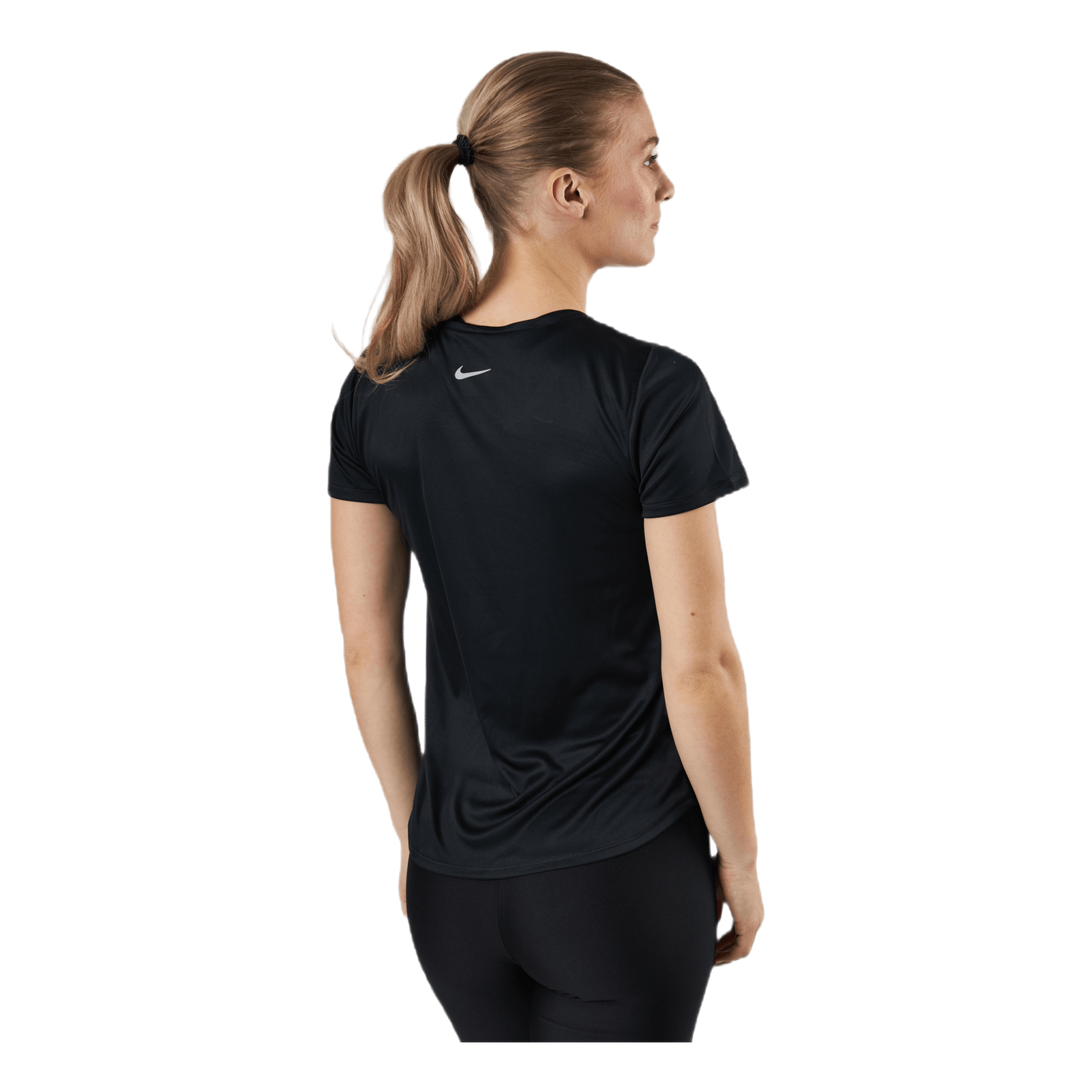 Swoosh Run Top SS Black/Silver