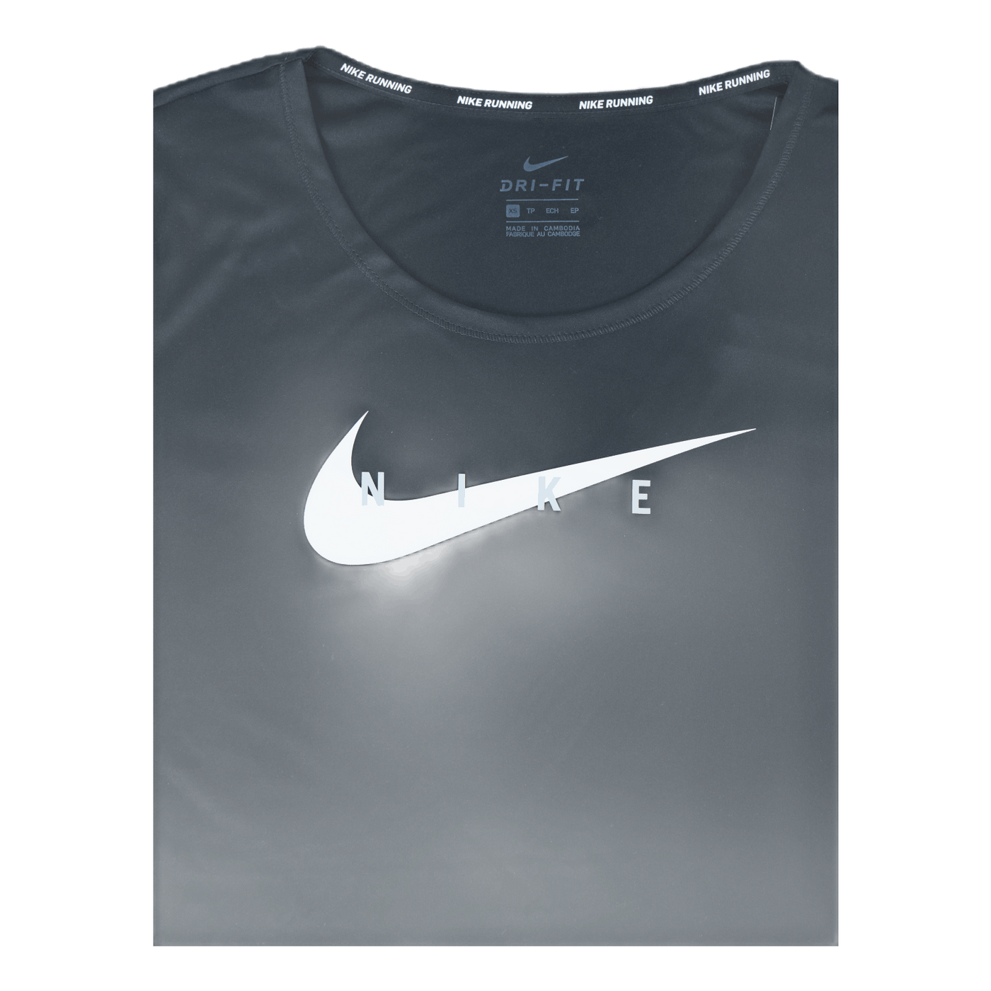Swoosh Run Top SS Black/Silver