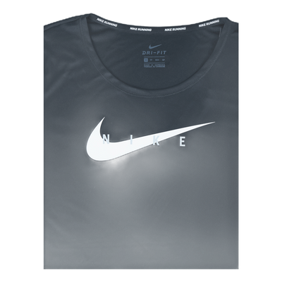 Swoosh Run Top SS Black/Silver