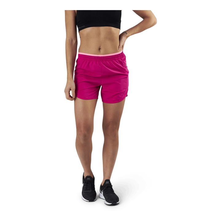 Tempo Luxe 5" Running Short Silver/Red
