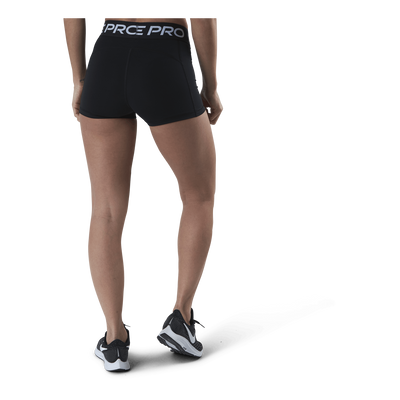 Nike Pro Women's 3" Shorts BLACK/WHITE