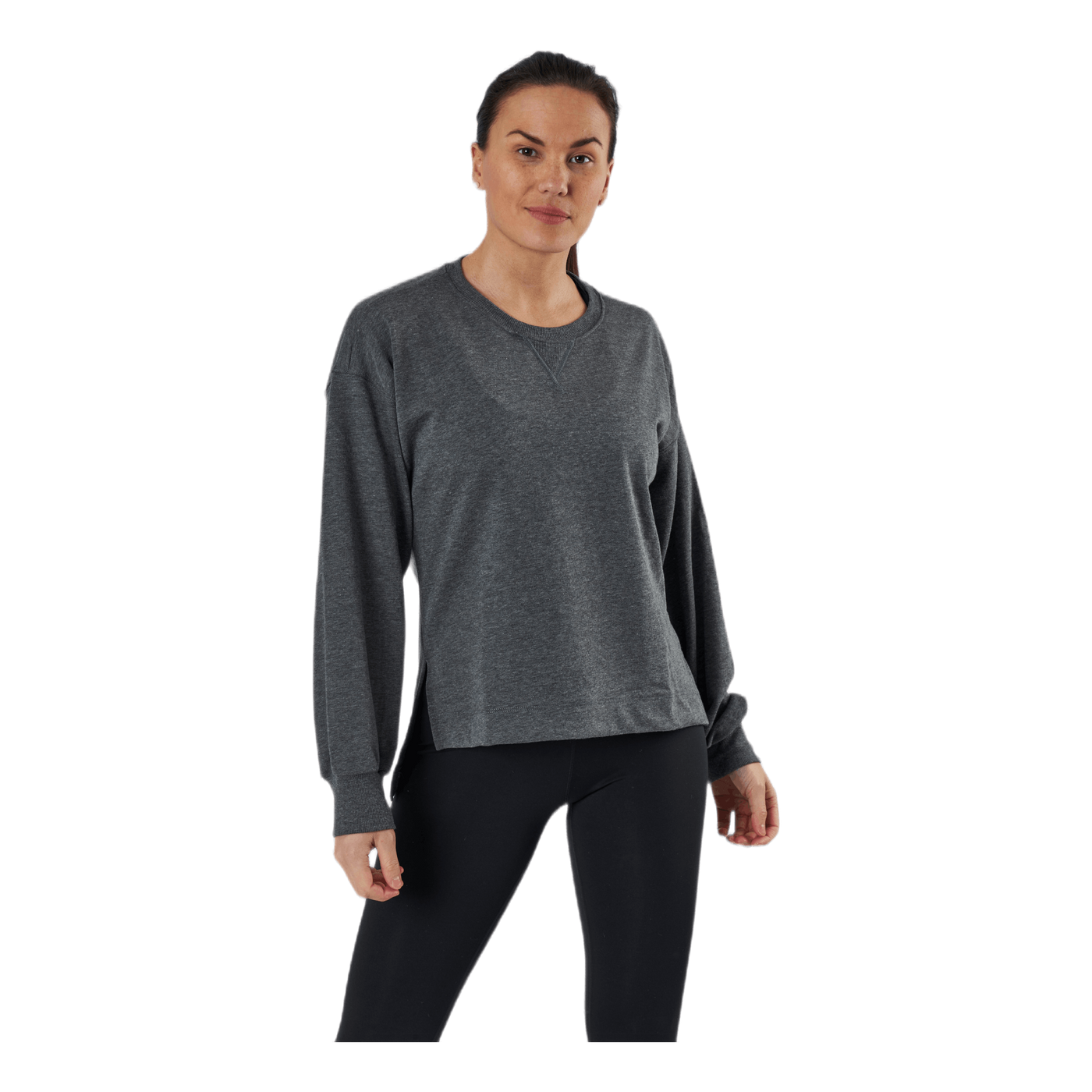 Yoga French Terry Fleece LS Black/Grey