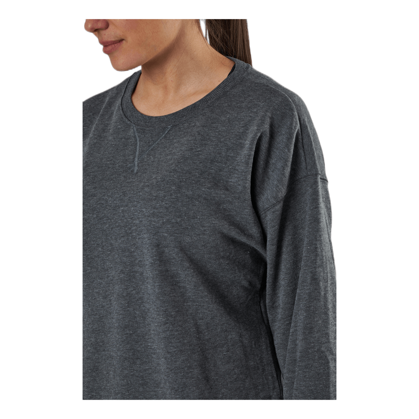 Yoga French Terry Fleece LS Black/Grey