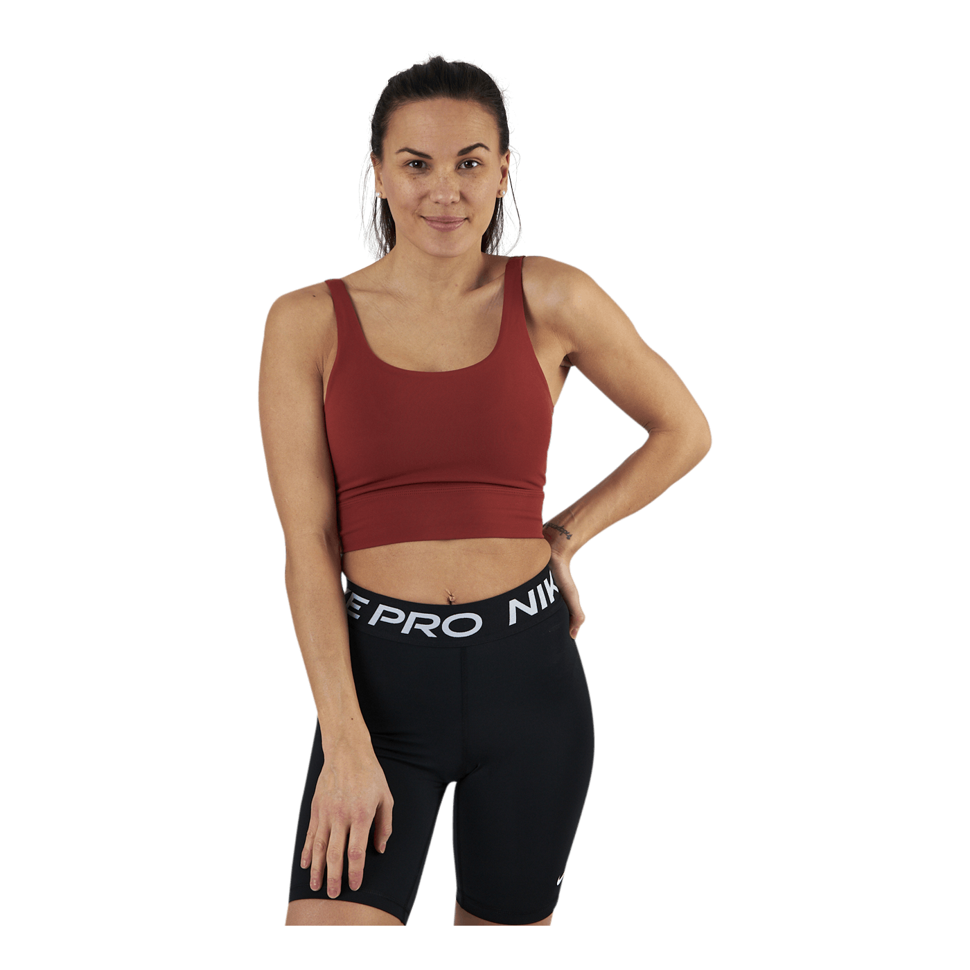 Nike Yoga Luxe Crop Top Orange