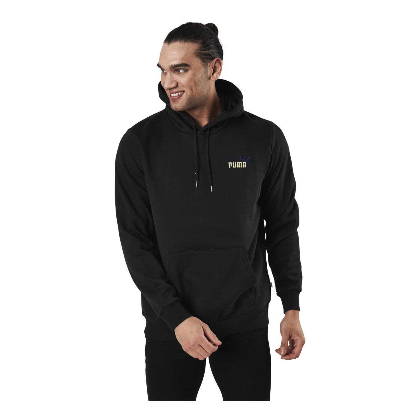 Essential Embroidery Logo Hoodie Fl Black