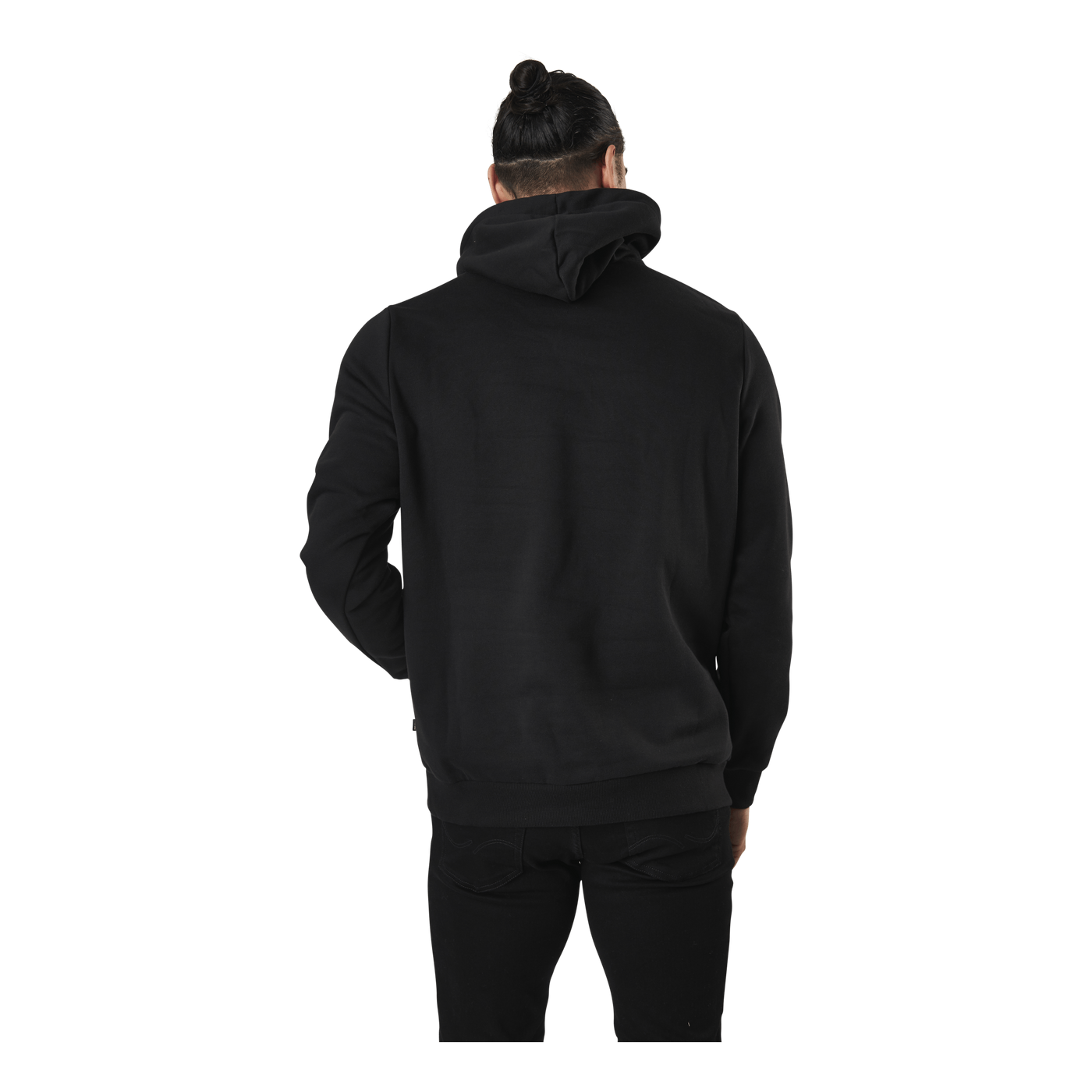 Essential Embroidery Logo Hoodie Fl Black