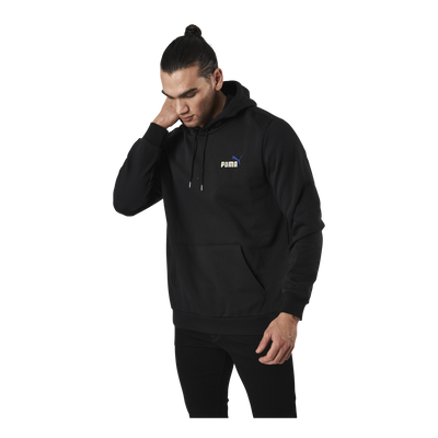 Essential Embroidery Logo Hoodie Fl Black