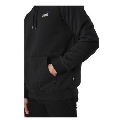 Essential Embroidery Logo Hoodie Fl Black