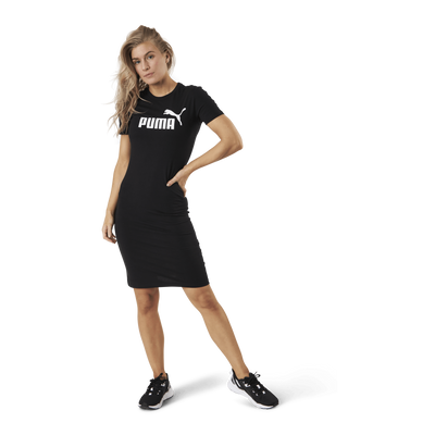 Essential Slim Tee Dress Black