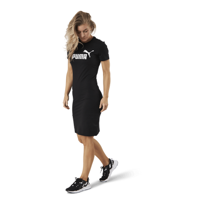 Essential Slim Tee Dress Black