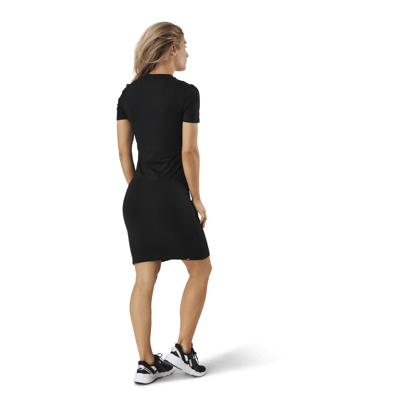Essential Slim Tee Dress Black