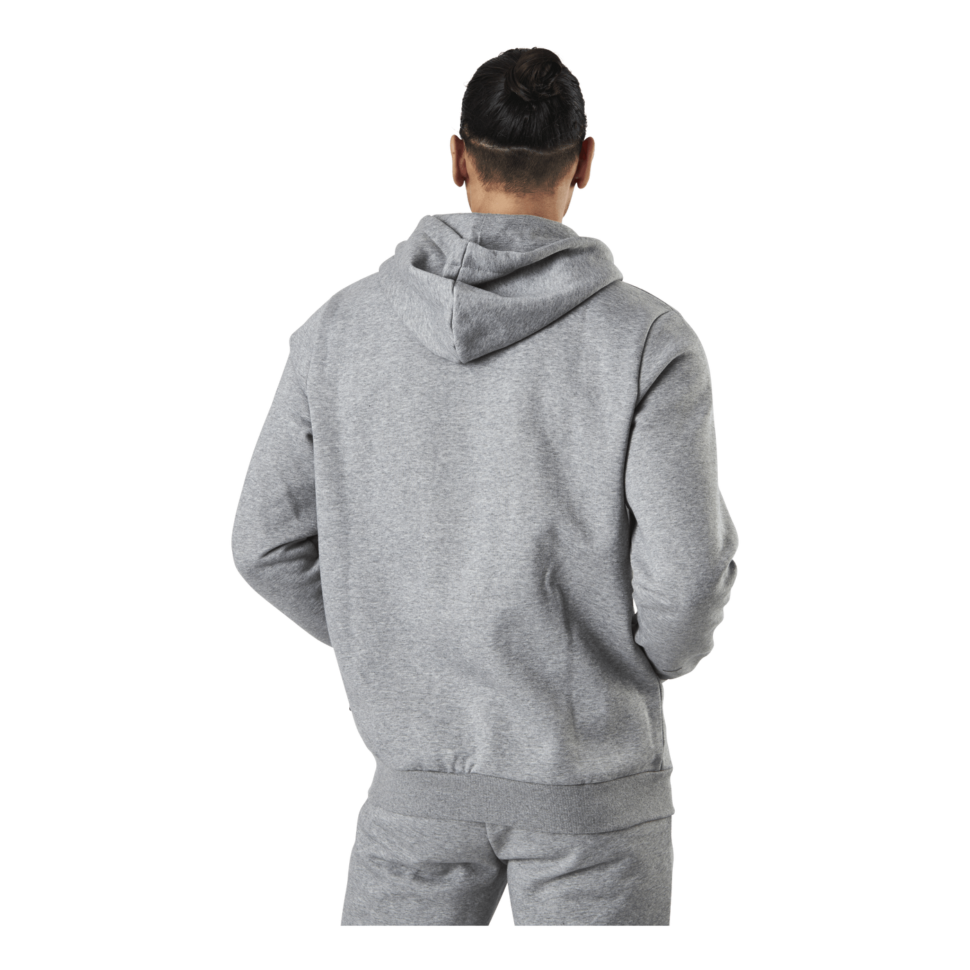 Essential Small Logo Fz Hoodie Fl Grey