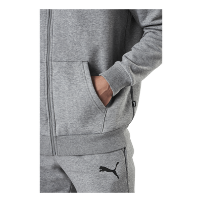 Essential Small Logo Fz Hoodie Fl Grey