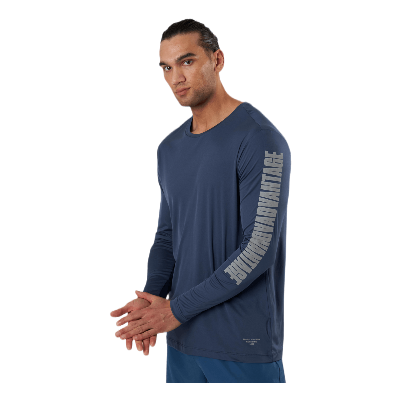 Night LS Perf Tee Blue