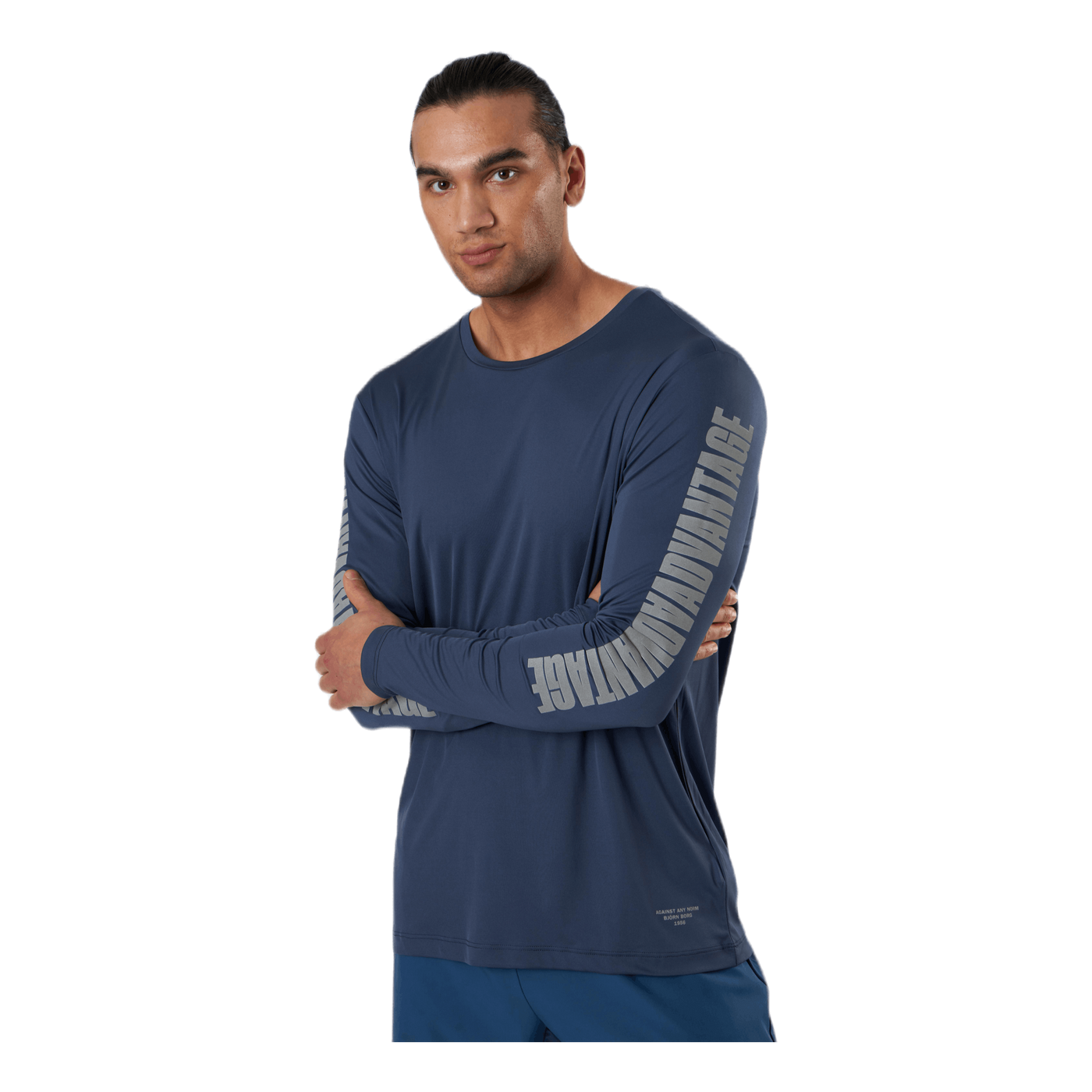 Night LS Perf Tee Blue