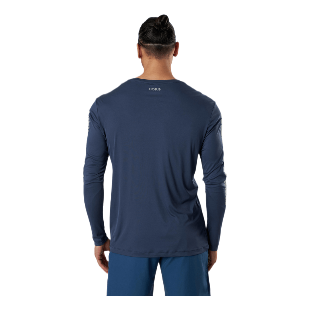 Night LS Perf Tee Blue