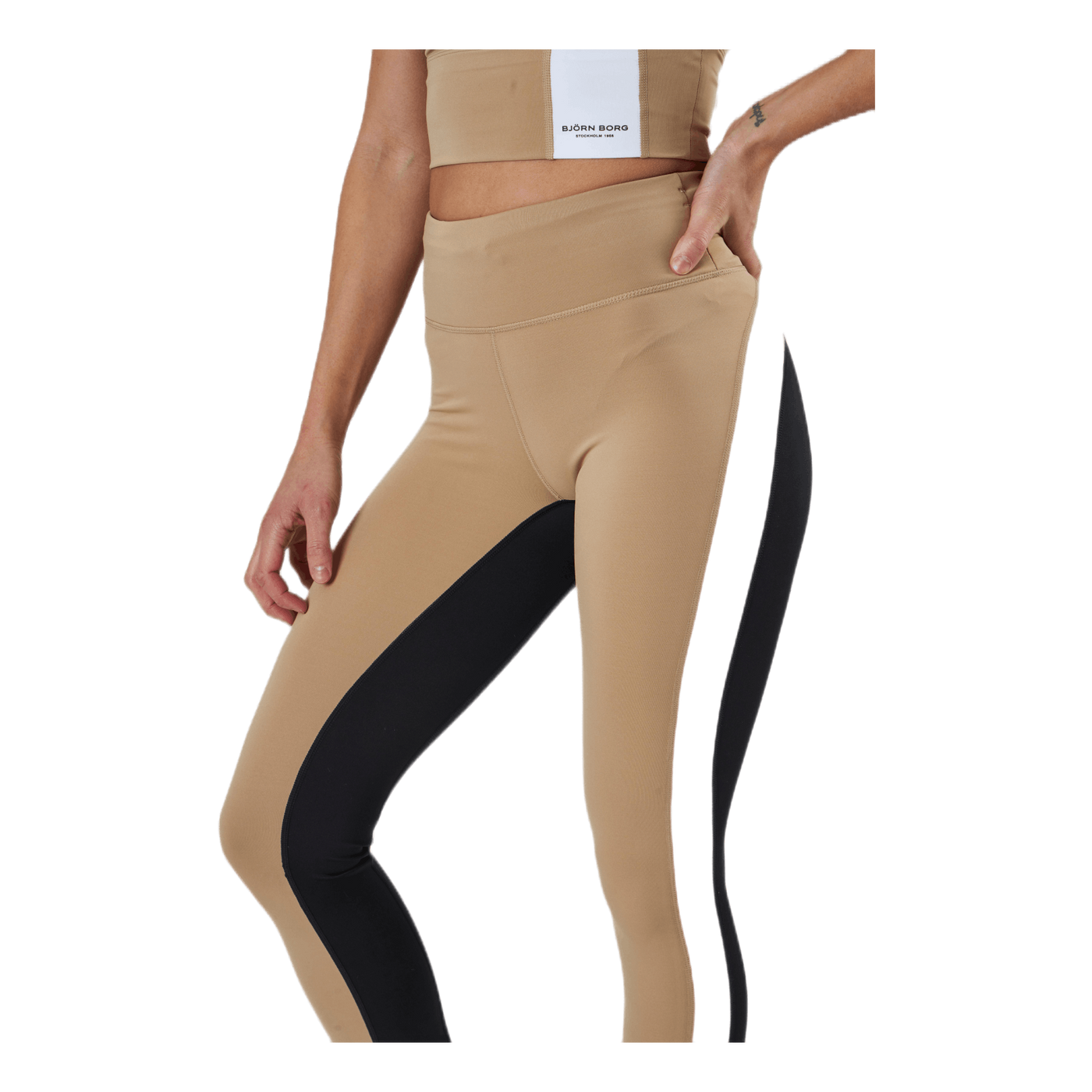Sthlm High Waist Tight Beige
