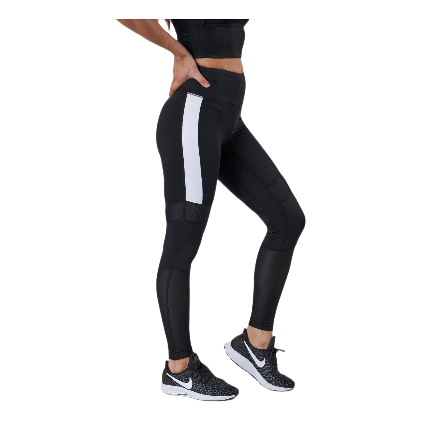 High Waist Block Tight Black