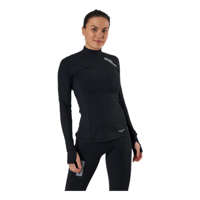 Night Rib LS Tee Black