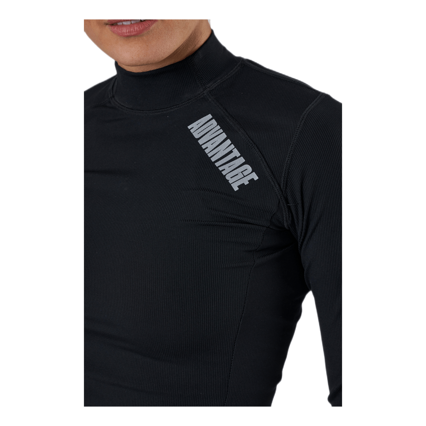 Night Rib LS Tee Black