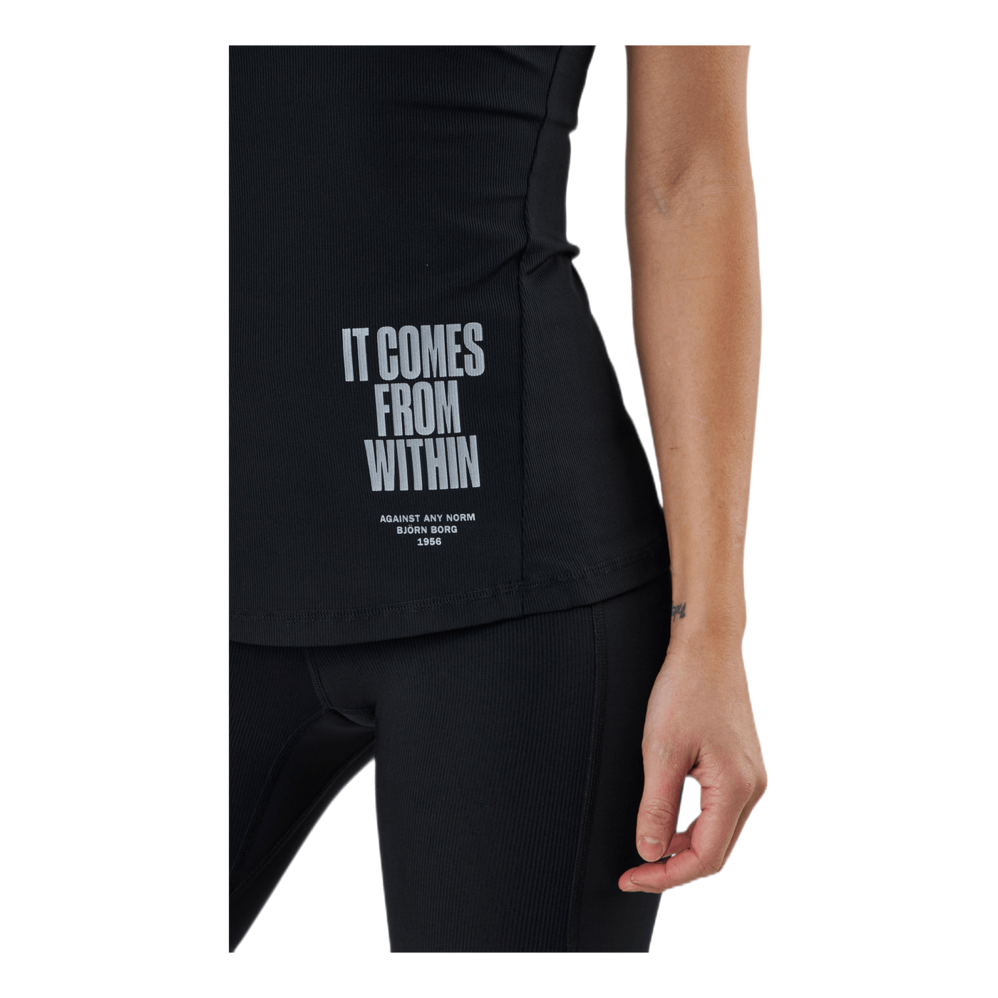 Night Rib Tank Black