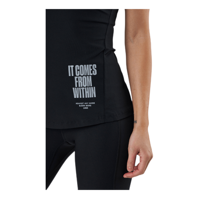 Night Rib Tank Black