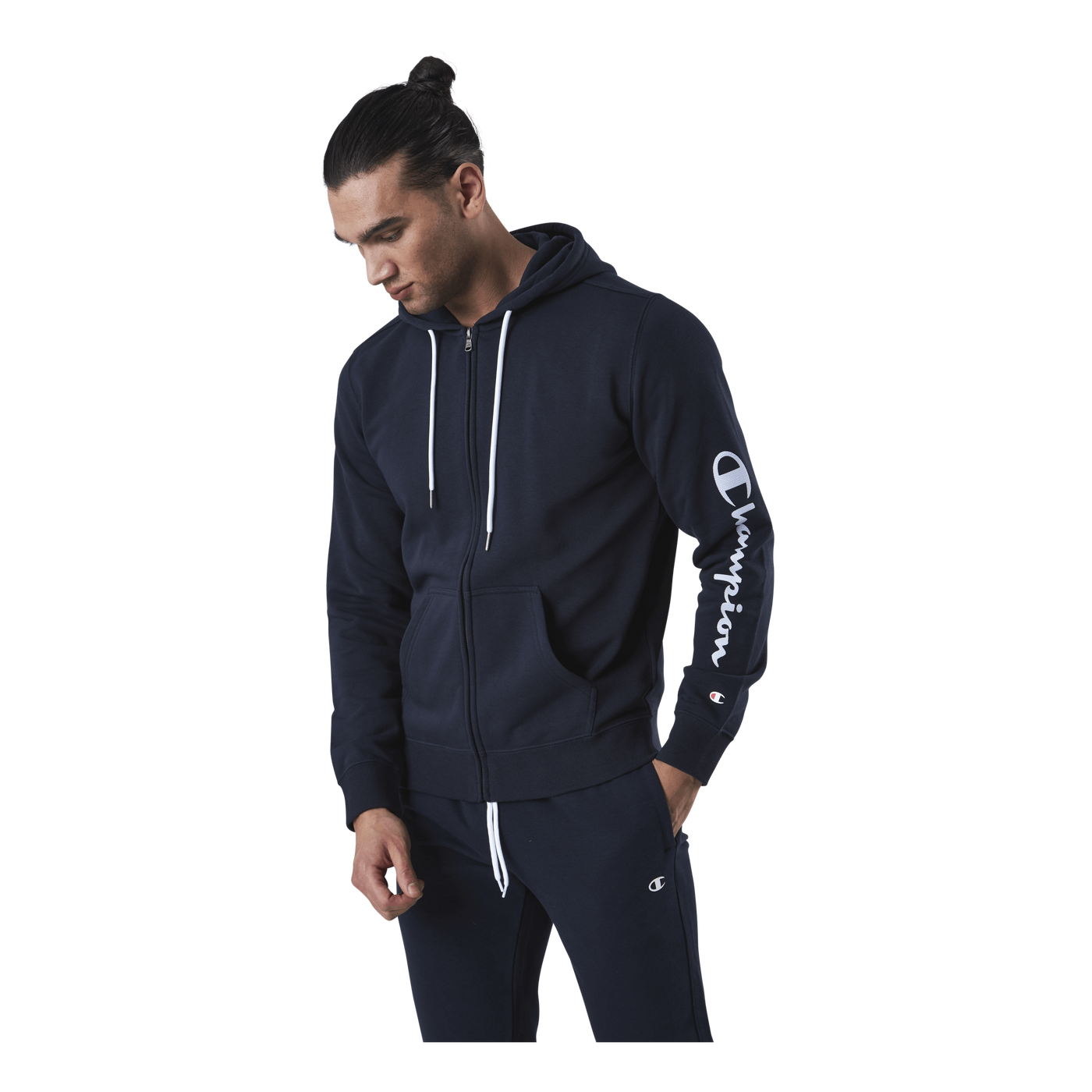 Hooded Full Zip Sweatshirt Blue