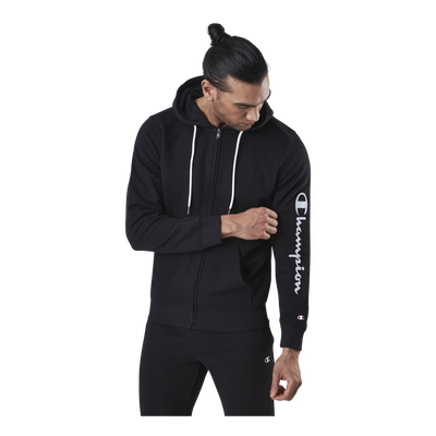Hooded Full Zip Sweatshirt Black