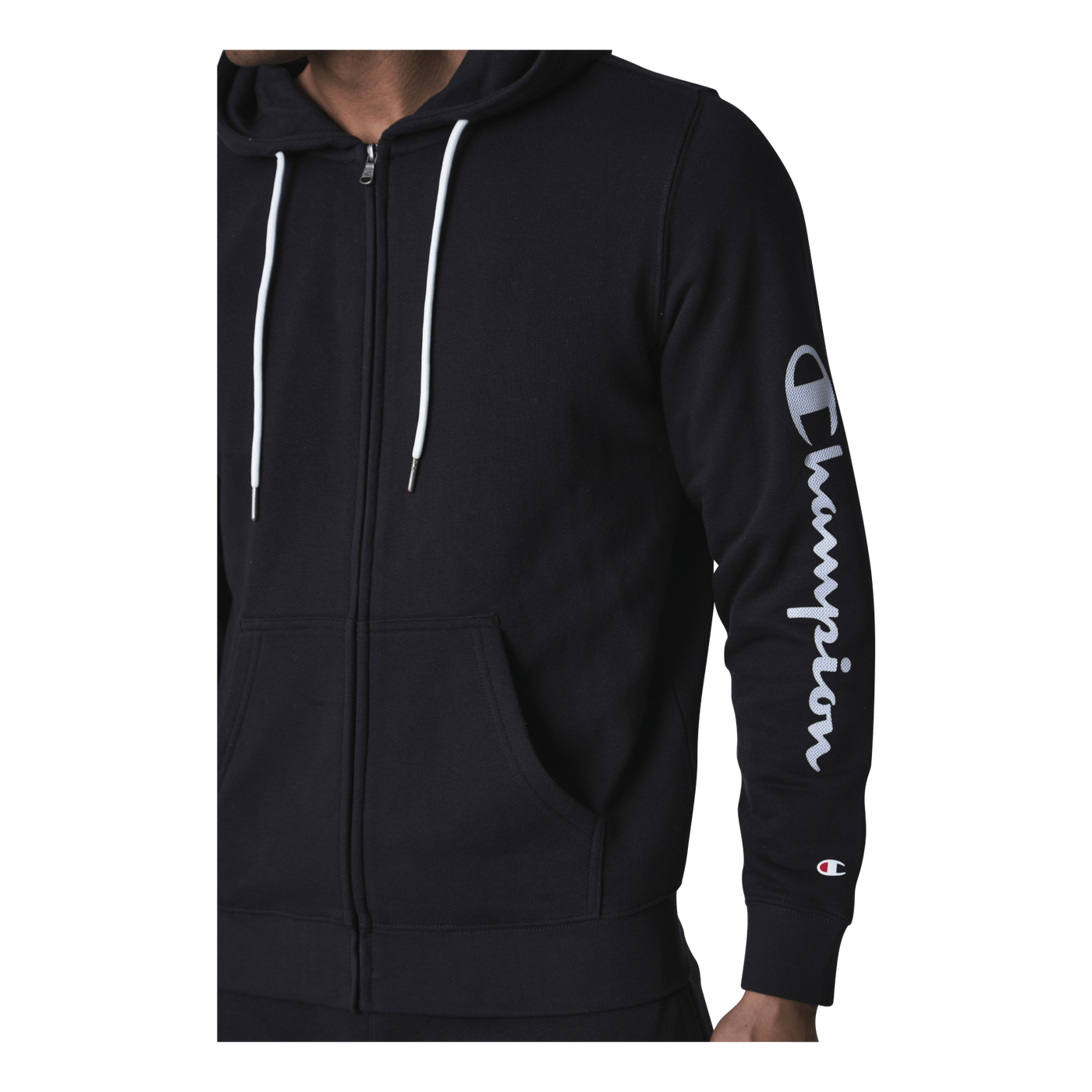 Hooded Full Zip Sweatshirt Black