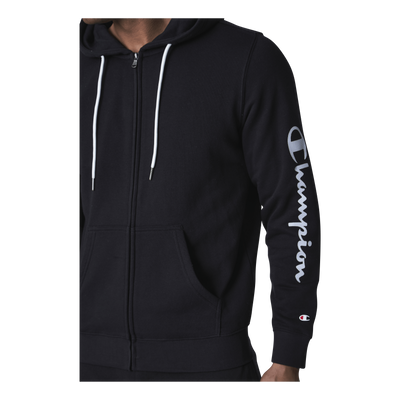 Hooded Full Zip Sweatshirt Black