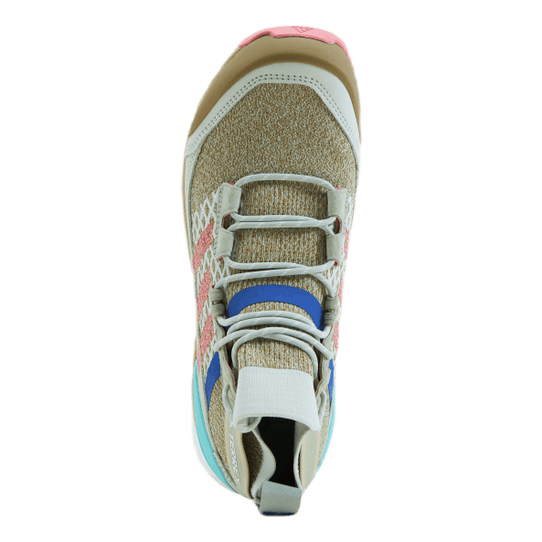 Terrex Free Hiker Blue Hiking Shoes Halo Green / Hazy Rose / Acid Mint