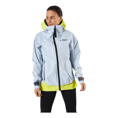 W Terrex Myshelter Gore-Tex Active Jacket Halo Blue / Acid Yellow