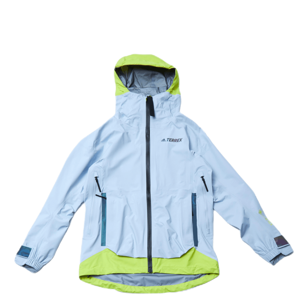 W Terrex Myshelter Gore-Tex Active Jacket Halo Blue / Acid Yellow