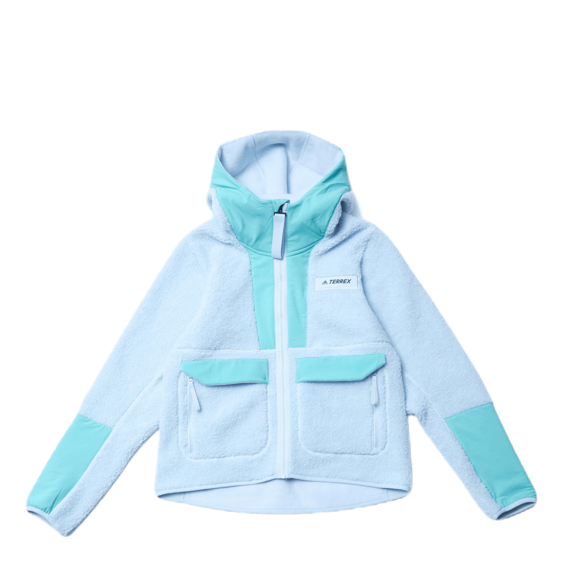 W Terrex Sherpa Fullzip Fleece Acid Mint / Halo Blue