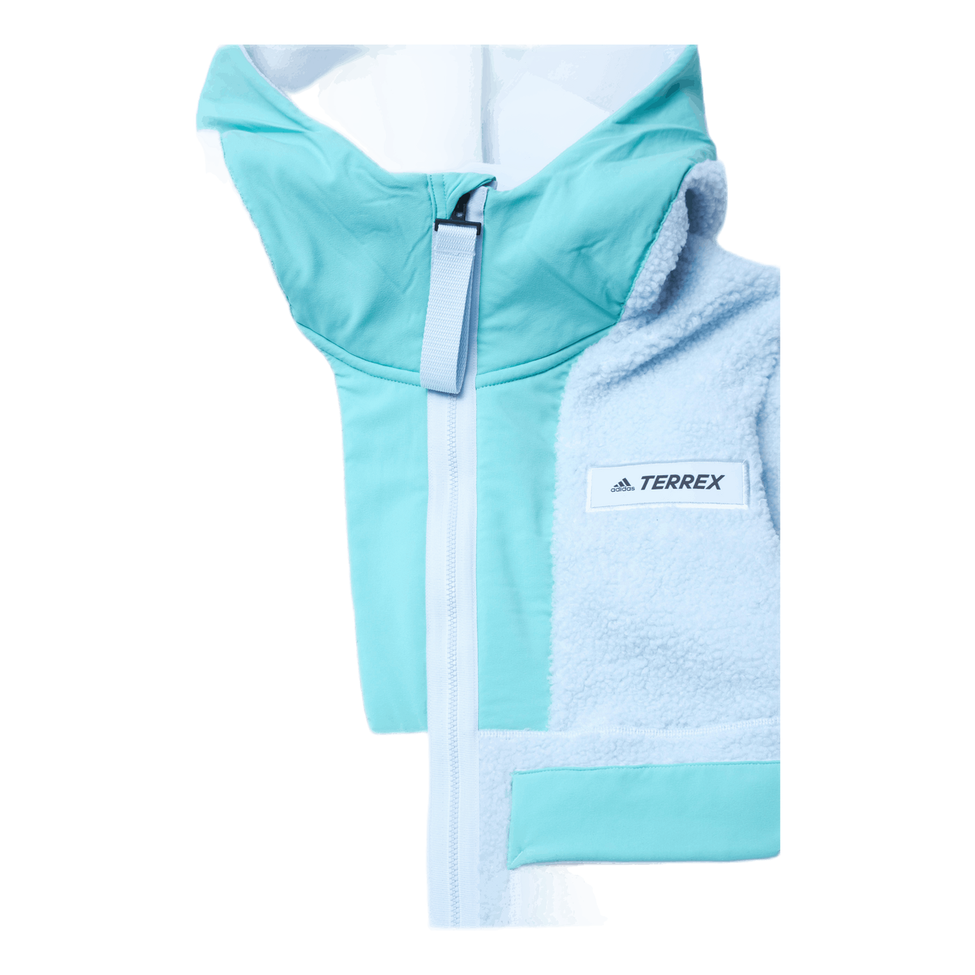 W Terrex Sherpa Fullzip Fleece Acid Mint / Halo Blue