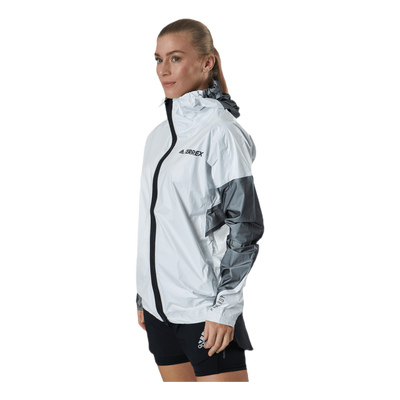 Terrex Agravic Tr Pro Rain Jacket Women White / Black