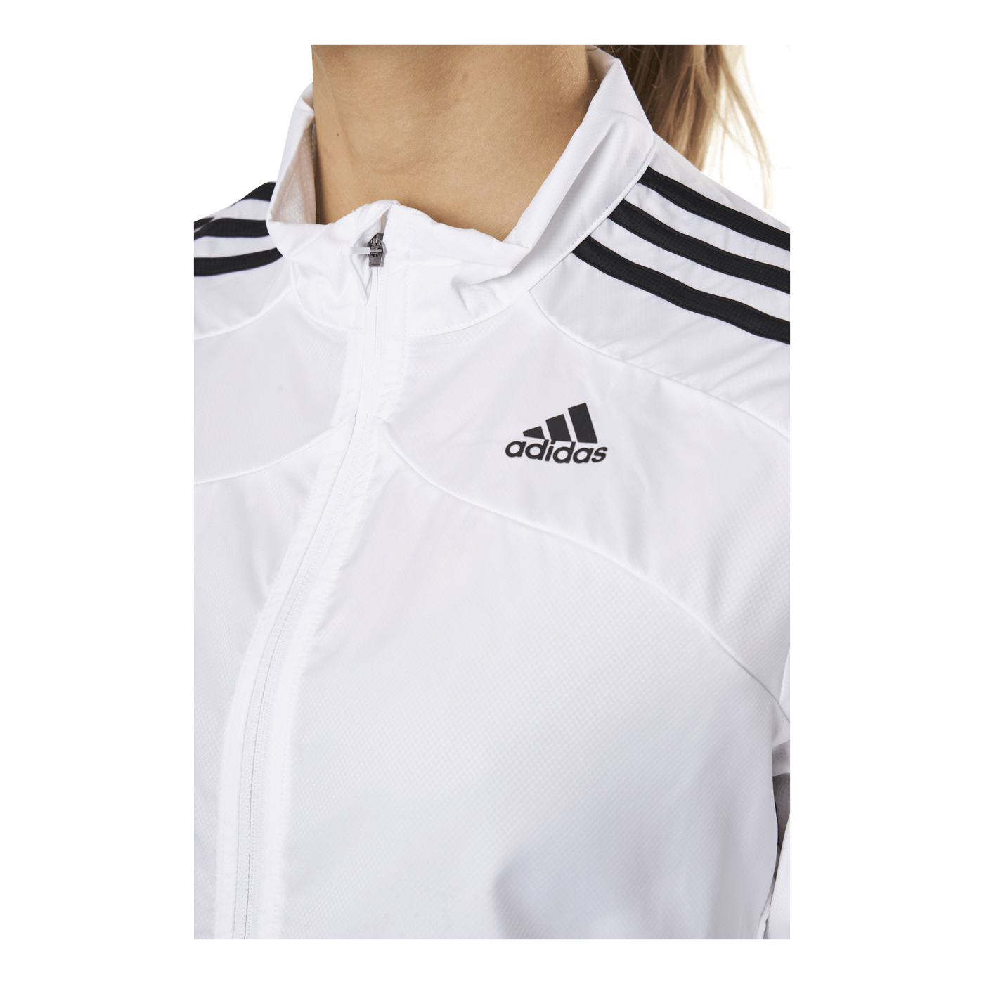 Adidas Marathon Jacket 3 Stripe Women White