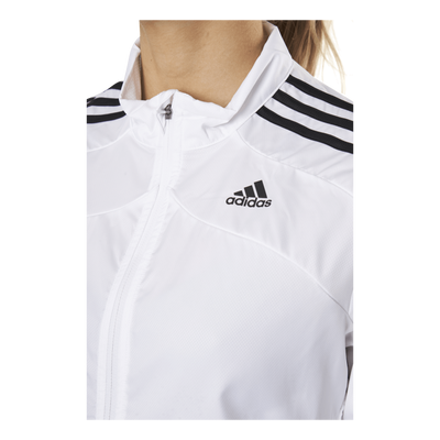Adidas Marathon Jacket 3 Stripe Women White