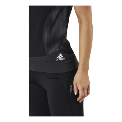Adidas Primeknit Tee W Black / Dgh Solid Grey