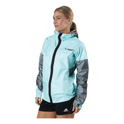 Terrex Agravic Tr Pro Rain Jacket Women Acid Mint / Black