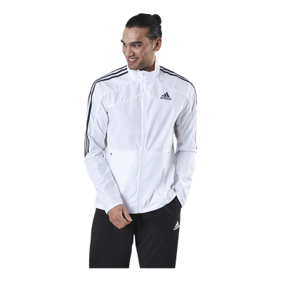 Adidas Marathon Jacket 3 Stripe Men White / Black