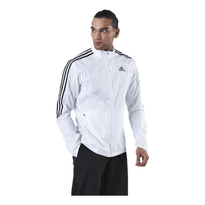 Adidas Marathon Jacket 3 Stripe Men White / Black