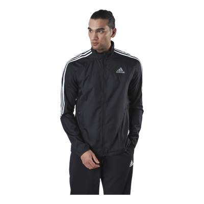 Adidas Marathon Jacket 3 Stripe Men Black / White